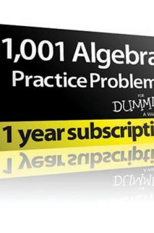 Cover of 1001 Algebra II Practice Problems for Dummies