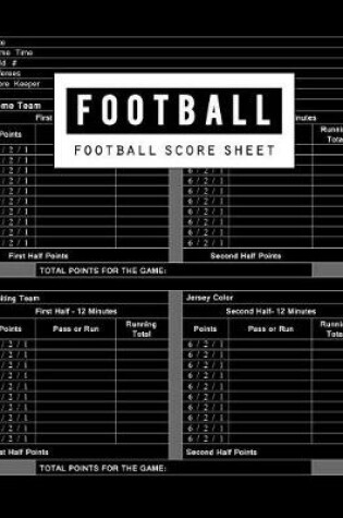 Cover of Football Score Sheet