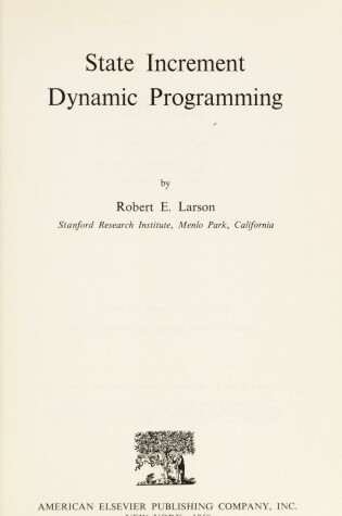 Cover of State Increment Dynamic Programming