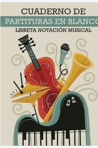 Cover of Cuaderno de partituras en blanco