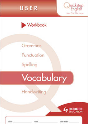 Book cover for Quickstep English Workbook Vocabulary User Stage