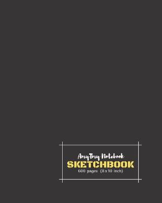 Book cover for AmyTmy Sketchbook - 600 pages - 8x 10 inch - Matte Cover