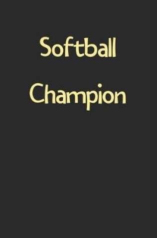 Cover of Softball Champion