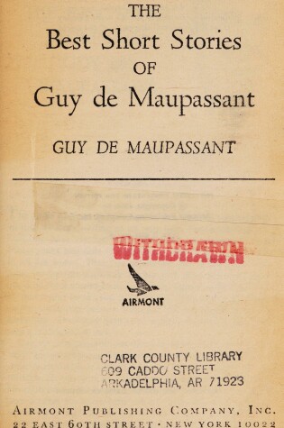 Cover of Maupassant, Guy de, Best Short Stories of