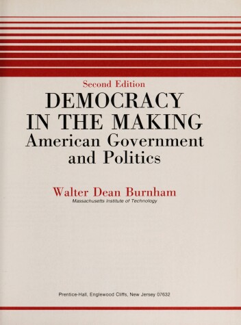 Book cover for Democracy in the Making