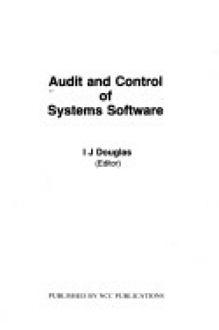 Cover of Audit and Control of Systems Software