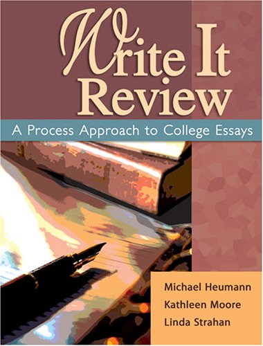 Book cover for WRITE IT REVIEW: A PROCESS APPROACH TO COLLEGE ESSAYS