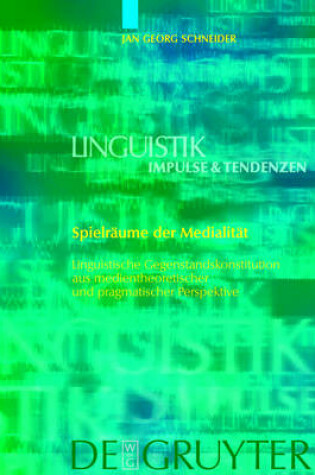 Cover of Spielraume der Medialitat