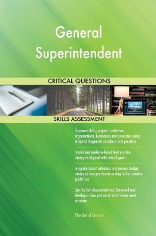 Cover of General Superintendent Critical Questions Skills Assessment