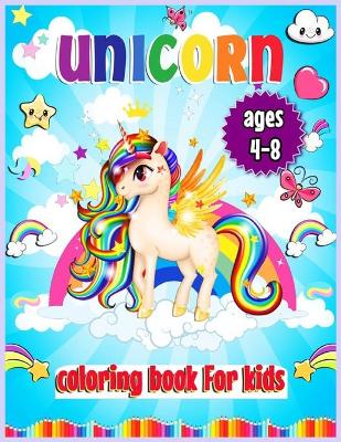 Book cover for Unicorn Coloring Book