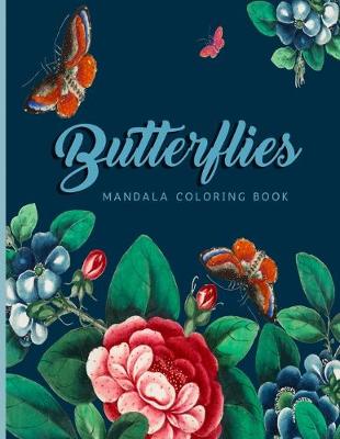 Book cover for Butterflies Mandala Coloring Book