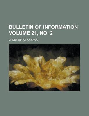 Book cover for Bulletin of Information Volume 21, No. 2