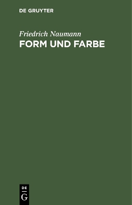 Book cover for Form und Farbe