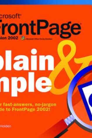 Cover of Microsoft FrontPage Version 2002 Plain & Simple