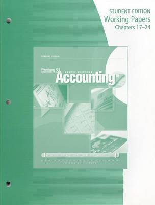 Book cover for Century 21 Accounting: General Journal, Working Papers, Chs. 17-24