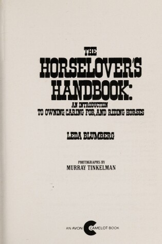 Cover of The Horselover's Handbook