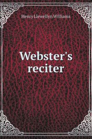Cover of Webster's reciter