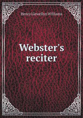 Book cover for Webster's reciter