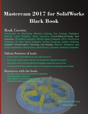 Book cover for Mastercam 2017 for SolidWorks Black Book