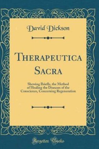 Cover of Therapeutica Sacra