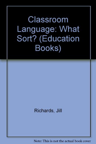 Book cover for Classroom Language