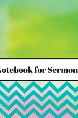 Cover of Notebook for Sermons (Pastels)