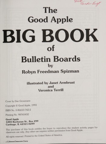 Book cover for The Good Apple Big Book of Bulletin Boards