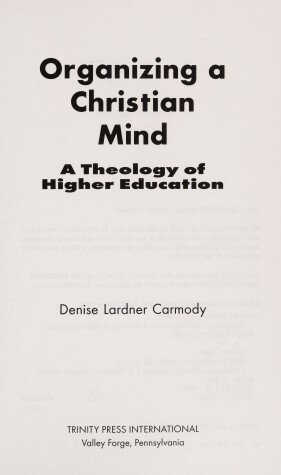 Book cover for Organizing a Christian Mind