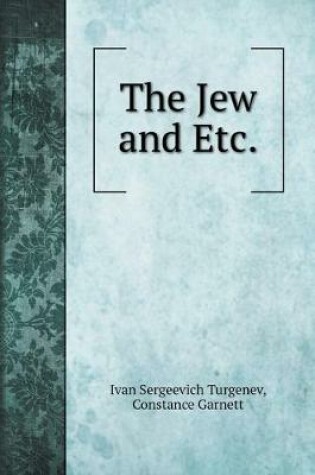 Cover of The Jew and Etc.