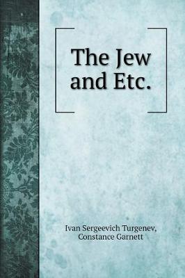 Book cover for The Jew and Etc.