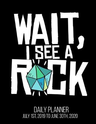 Book cover for Wait, I See A Rock Daily Planner July 1st, 2019 To June 30th, 2020