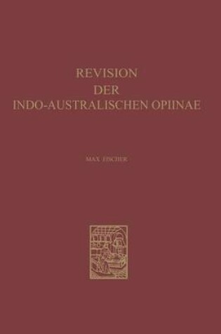 Cover of Revision der Indo-Australischen Opiinae