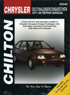 Book cover for Chrysler Colt, Challenger, Conquest, Vista (1971-89)