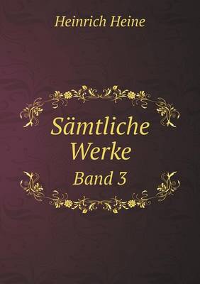 Book cover for Sämtliche Werke Band 3