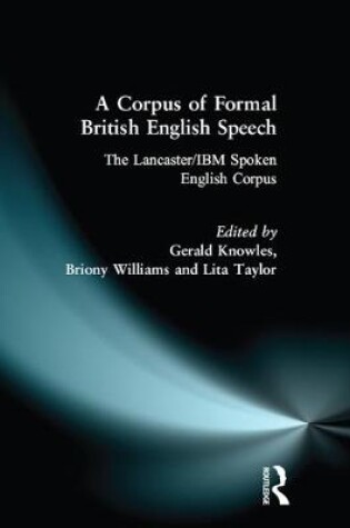 Cover of A Corpus of Formal British English Speech