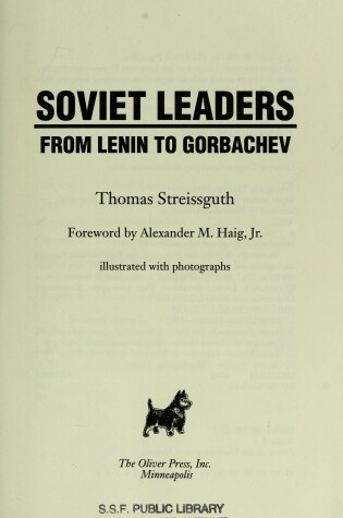 Cover of Soviet Leaders from Lenin to Gorbachev