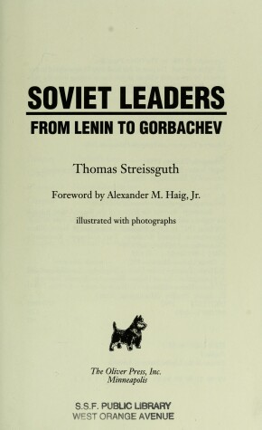 Cover of Soviet Leaders from Lenin to Gorbachev