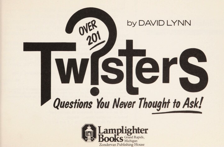 Book cover for Twisters