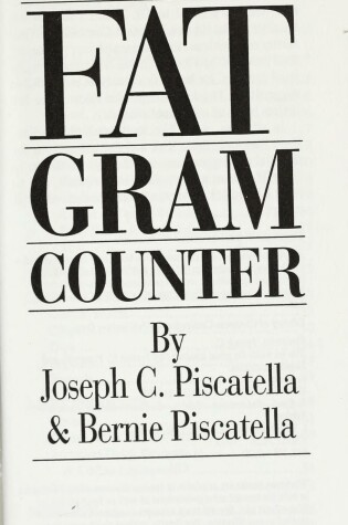 Cover of The Fat Tooth Fat Gram Counter