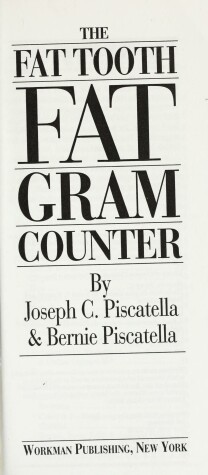 Cover of The Fat Tooth Fat Gram Counter