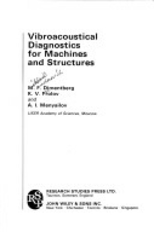 Cover of Vibroacoustical Diagnostics for Machines and Structures