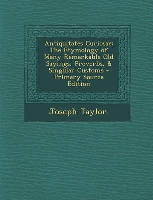 Book cover for Antiquitates Curiosae