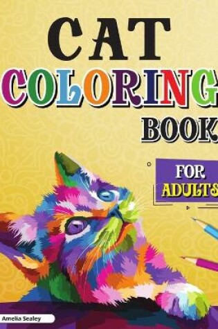 Cover of Cat Coloring Book for Adults