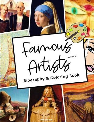 Book cover for Famous Artists Biography and Coloring Book