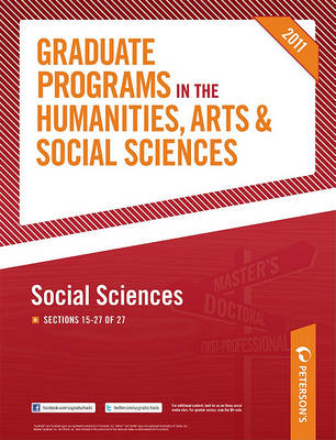 Book cover for Peterson's Graduate Programs in the Humanities 2011