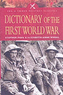 Cover of Dictionary of the First World War