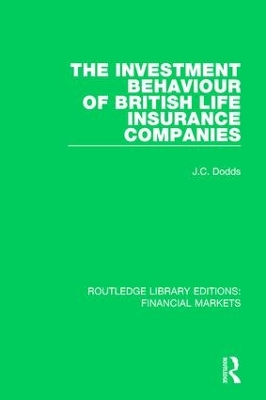 Book cover for The Investment Behaviour of British Life Insurance Companies