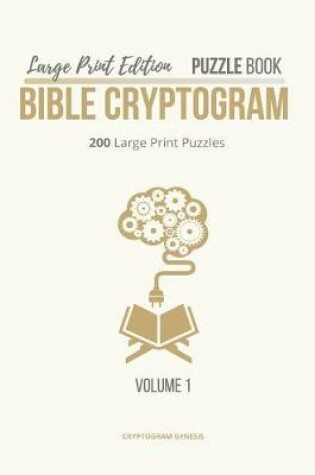 Cover of Large Print Edition Puzzle Book Bible Cryptogram