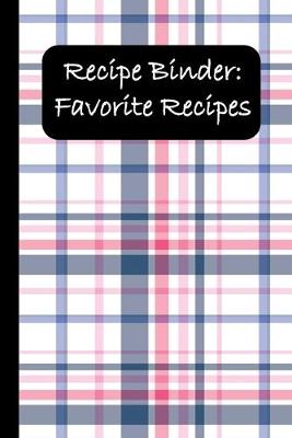 Book cover for Recipe Binder