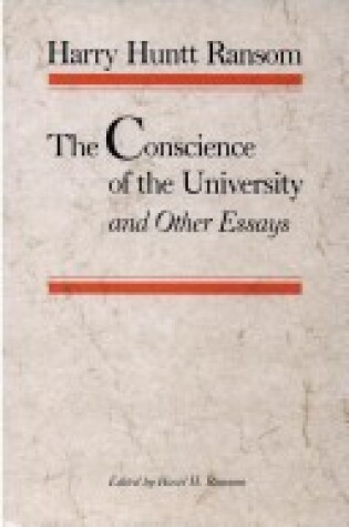 Cover of The Conscience of the University